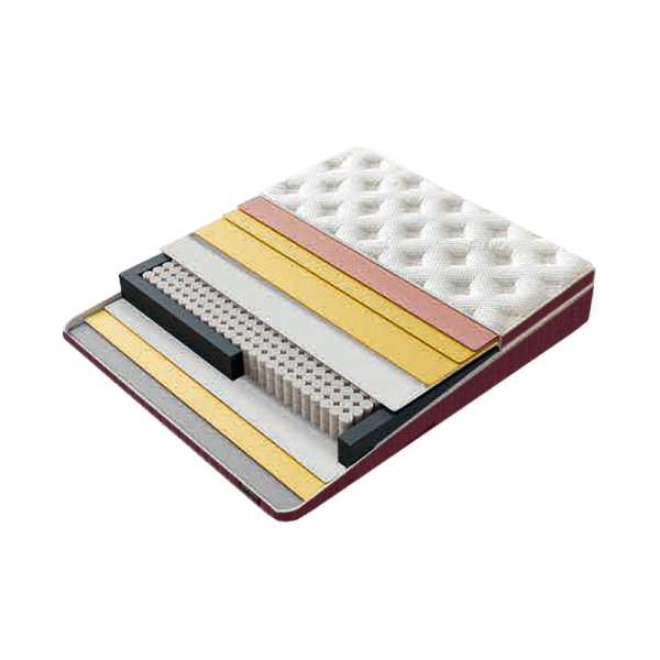 Тапицирана спалня с матрак MINI PUZZLE 160 х 200 - бордо 59