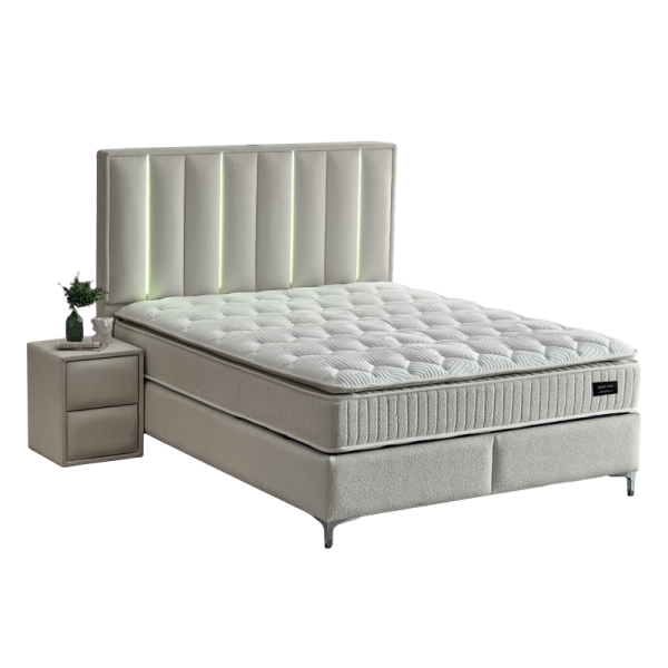 Тапицирана спалня с матрак MINI MOONLIGHT 180 х 200 - крем 01