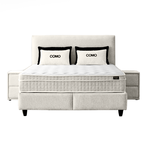 Тапицирана спалня с матрак COMO 180 x 200 - крем 01