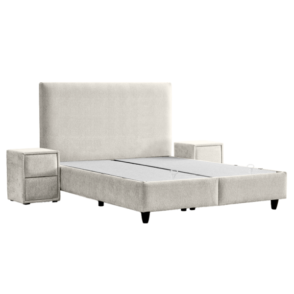 Тапицирана спалня с матрак COMO 180 x 200 - крем 01