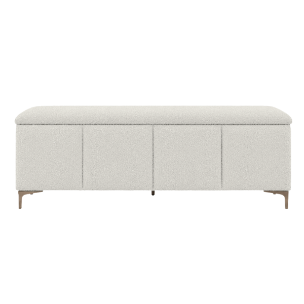 Тапицирана пейка с ракла за спалня I SLEEP 180 x 200 - слонова кост SY