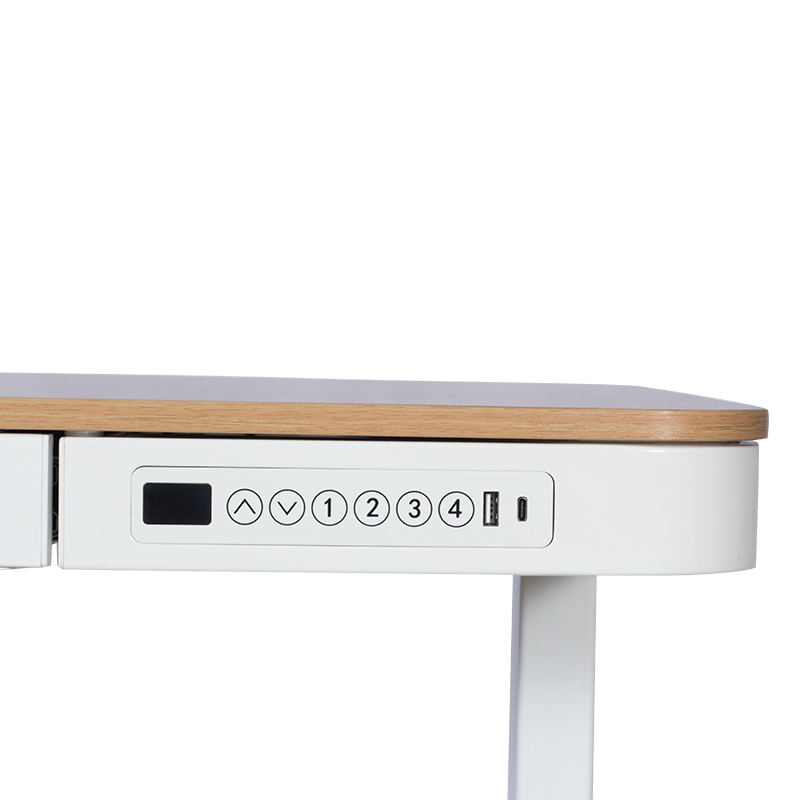 Ергономично регулируемо бюро Carmen CR-118 E - бук-бял