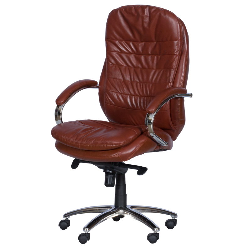 Президентски офис стол Carmen 8113-1 - искрящо кафяв