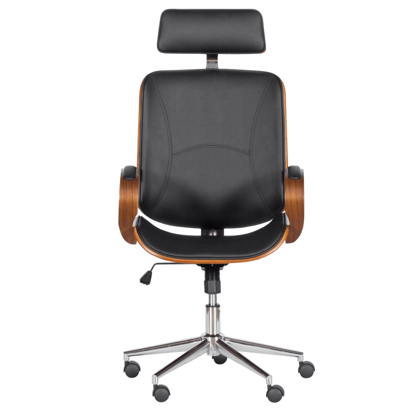 Президентски офис стол Carmen 6401 - орех - черно