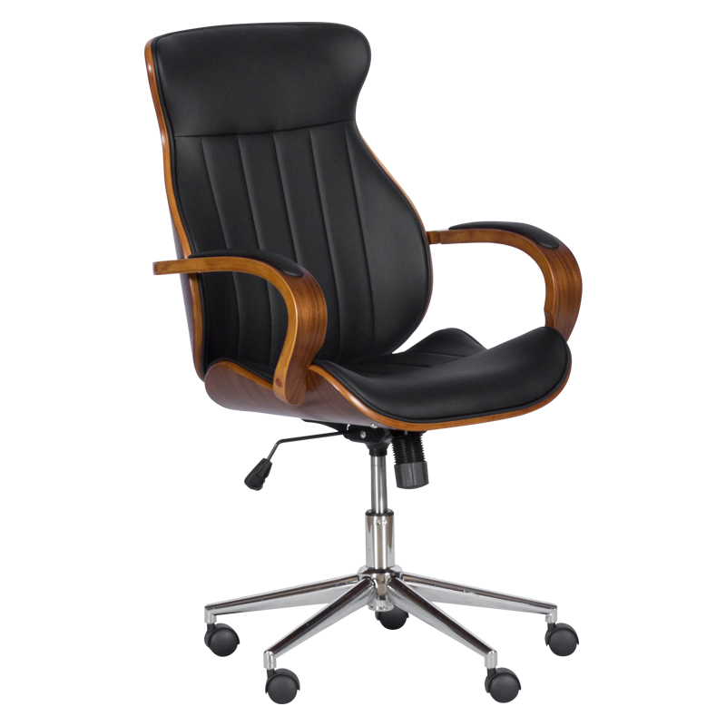 Президентски офис стол Carmen 6402 - орех - черно