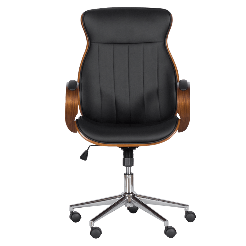 Президентски офис стол Carmen 6402 - орех - черно