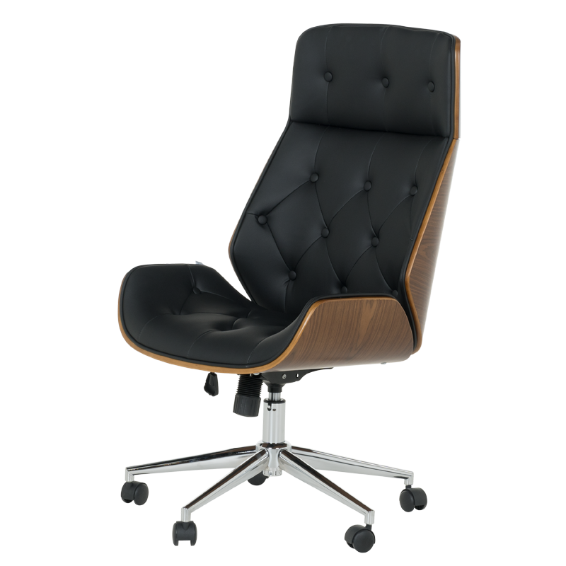 Офис кресло Carmen 6407 - орех-черен
