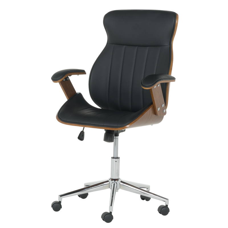 Президентски офис стол Carmen 6408 - орех-черен