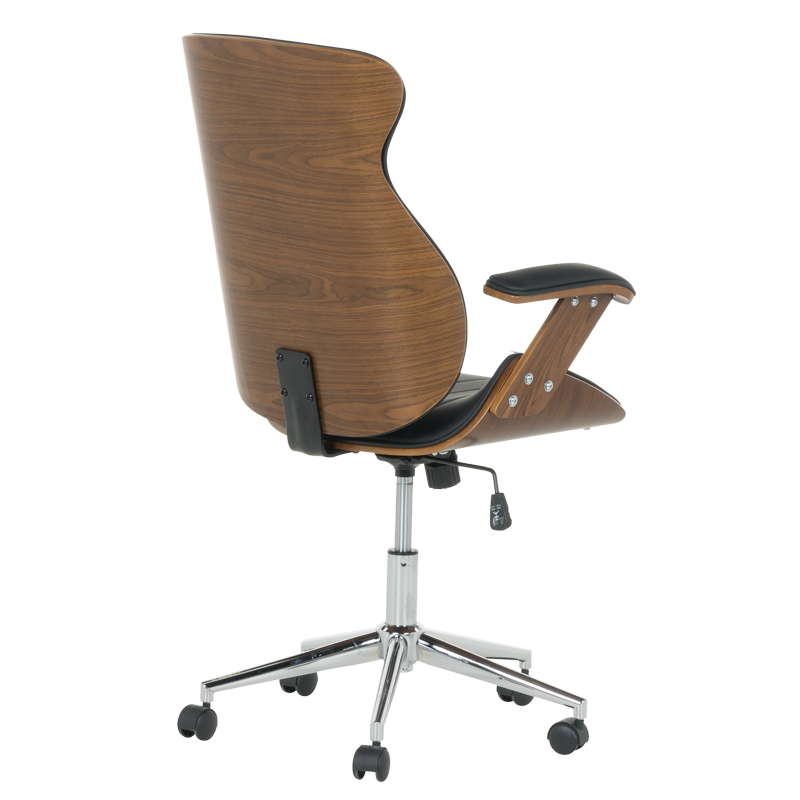 Президентски офис стол Carmen 6408 - орех-черен