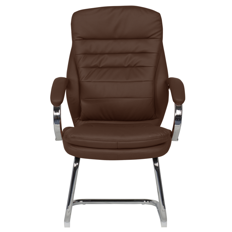 Посетителски стол Carmen 6154 - кафяв