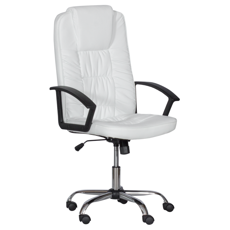 Президентски офис стол Carmen 6681 - бял