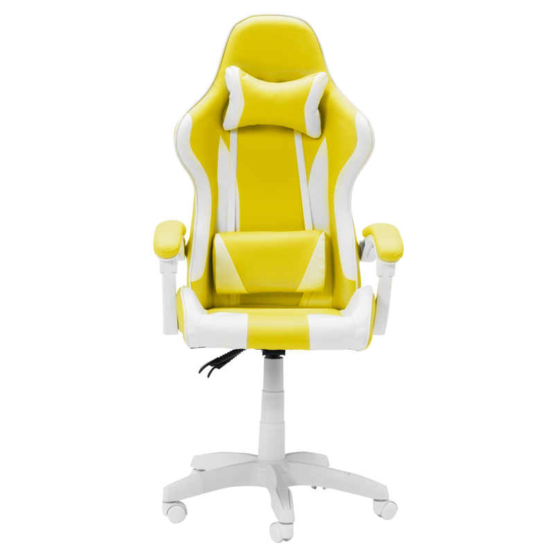 Геймърски стол Carmen 6311 - бял - жълт