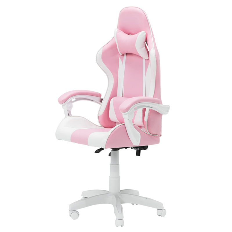 Геймърски стол Carmen 6311 - бял - розов