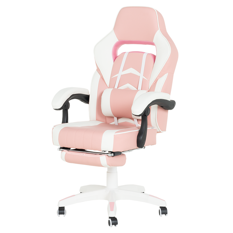 Геймърски стол Carmen 6314 - бял-розов