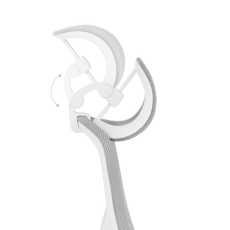 Ергономичен стол Carmen 7901 W - сив