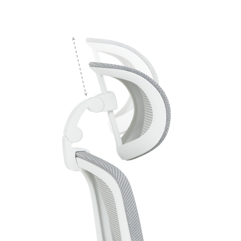 Ергономичен стол Carmen 7901 W еко кожа - сив-светлозелен