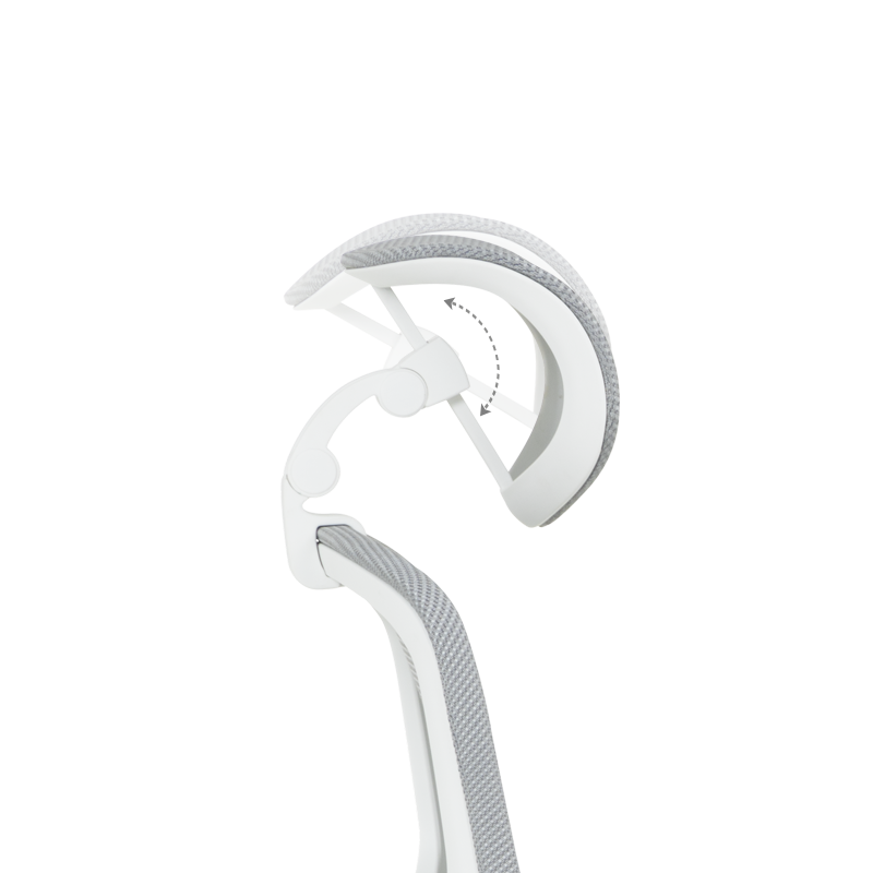 Ергономичен стол Carmen 7901 W еко кожа - сив-светлозелен