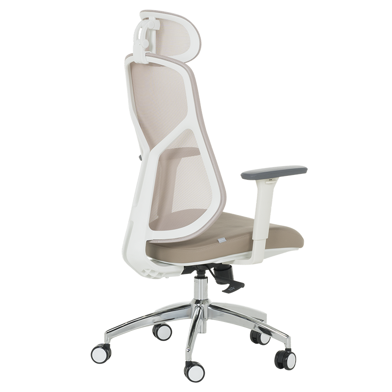 Ергономичен стол Carmen 7901 W еко кожа - кафе