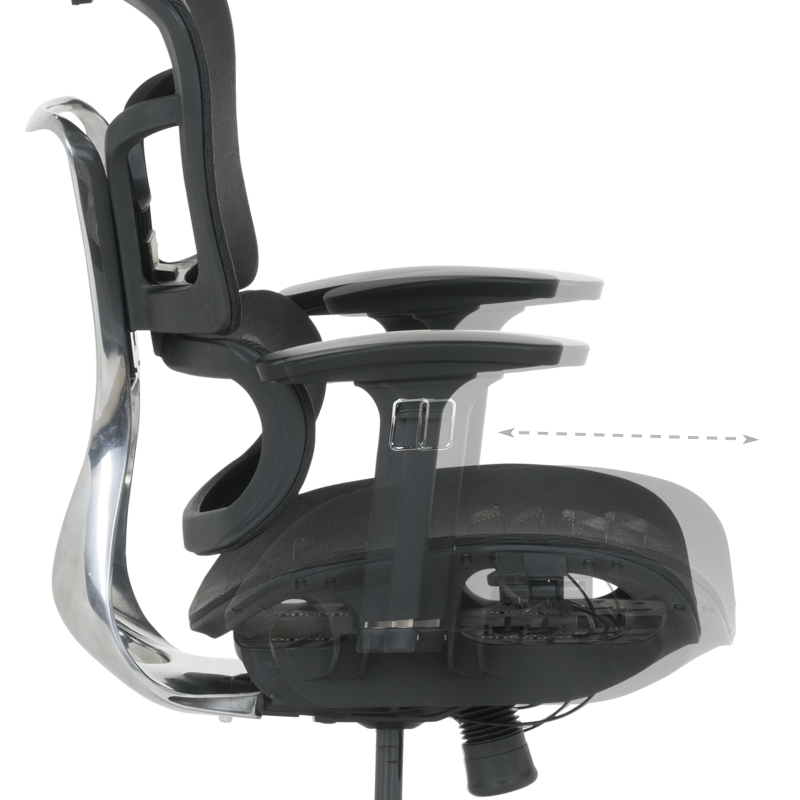 Ергономичен стол Carmen 7902 - черен