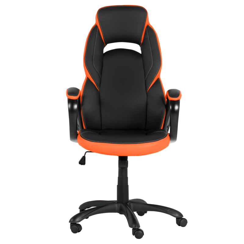 Геймърски стол Carmen 7511 - черно-оранжев