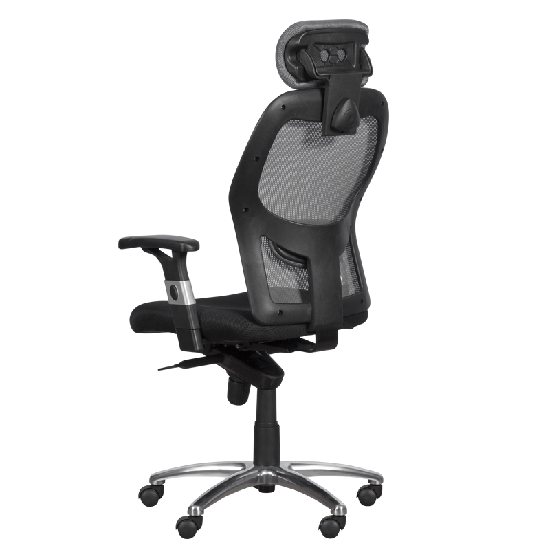 Ергономичен стол Carmen 7520 - черен - сив