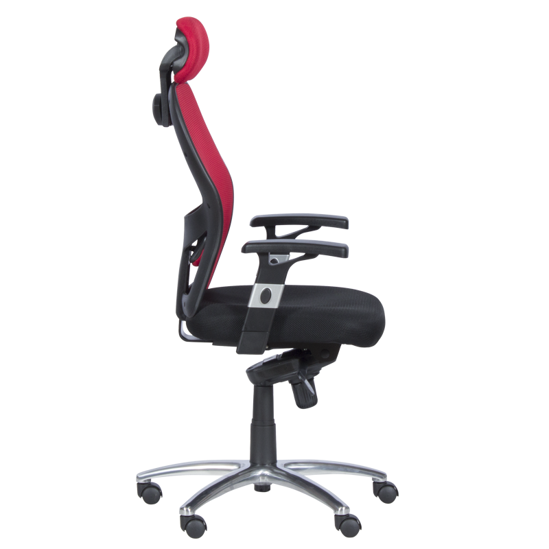 Ергономичен стол Carmen 7520 - черен - червен