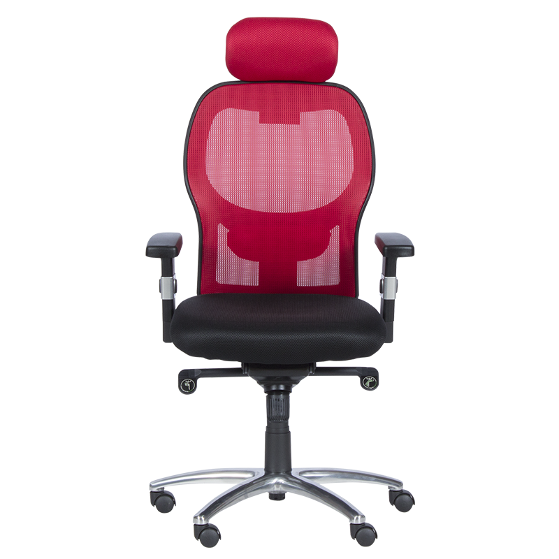 Ергономичен стол Carmen 7520 - черен - червен