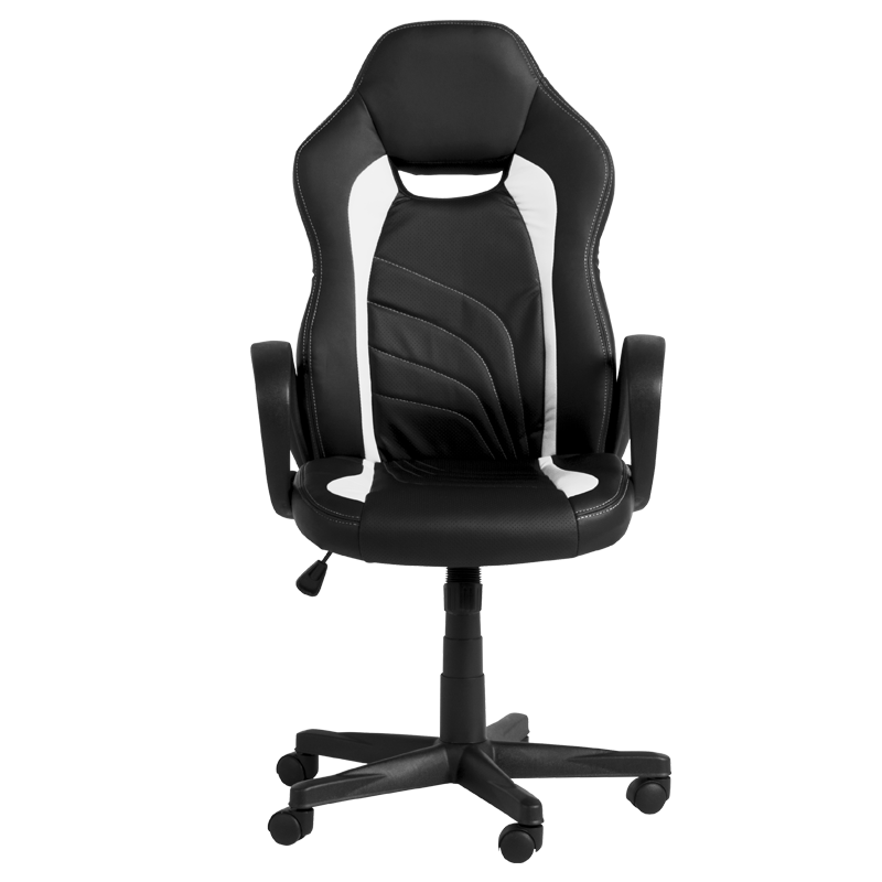 Геймърски стол Carmen 7525 - черно-бял