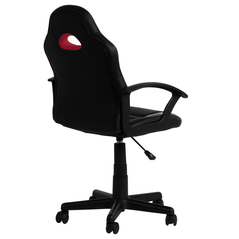 Работен стол Carmen 7526 - черно-червен