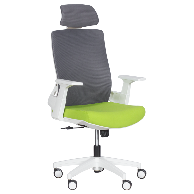 Президентски офис стол Carmen 7546 - зелен-сив