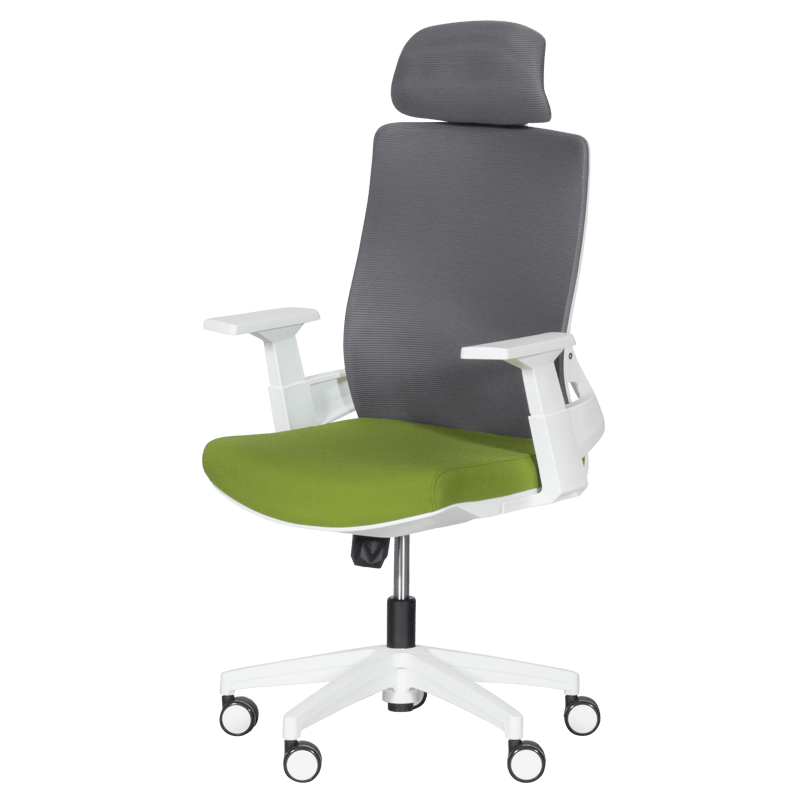 Президентски офис стол Carmen 7546 - тъмнозелен-сив