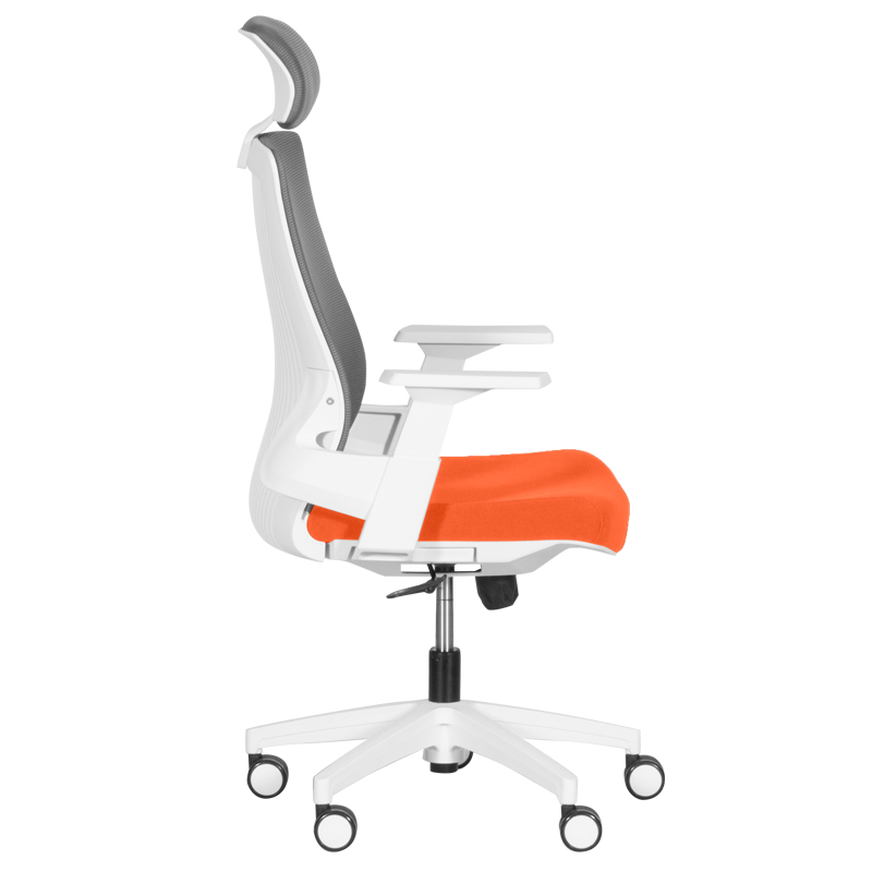 Президентски офис стол Carmen 7546 - оранжев - сив