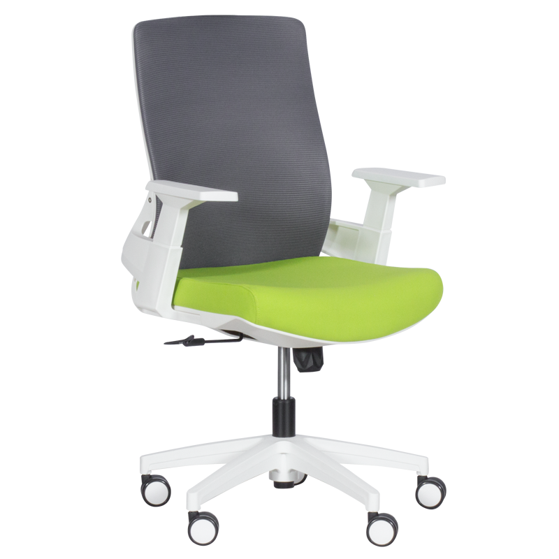 Работен офис стол Carmen 7547 - зелен-сив