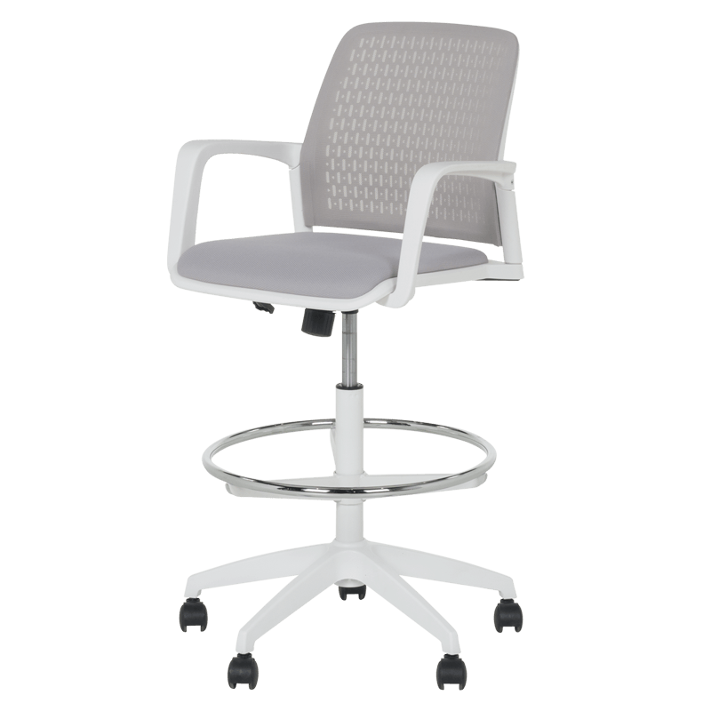 Работен офис стол Carmen 7556 W - светлосив