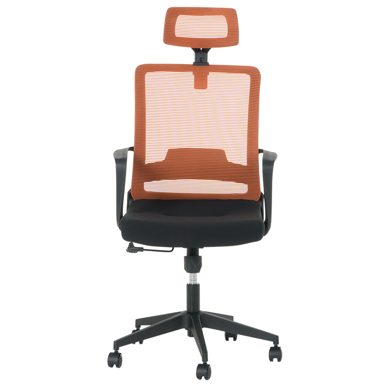 Президентски офис стол Carmen 7562 - черно - оранжево