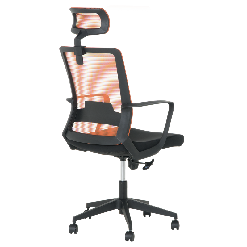 Президентски офис стол Carmen 7562 - черно - оранжево