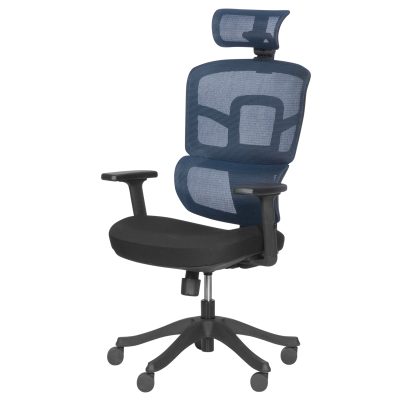 Ергономичен стол Carmen 7582 - син-черен