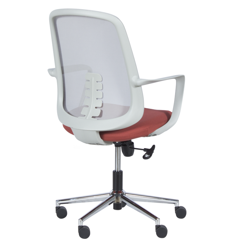 Работен офис стол Carmen 7063 - сив-червен