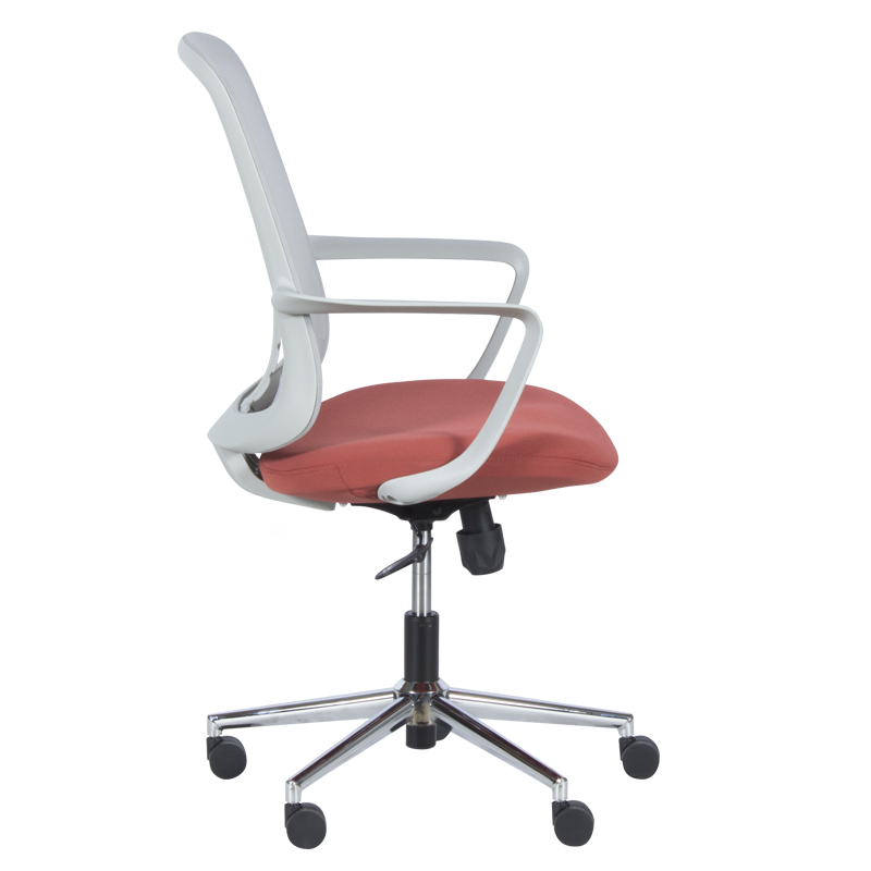 Работен офис стол Carmen 7063 - сив-червен