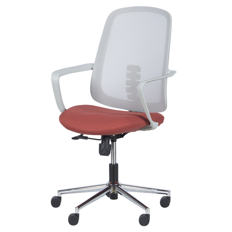 Работен офис стол Carmen 7063 - сив-червен