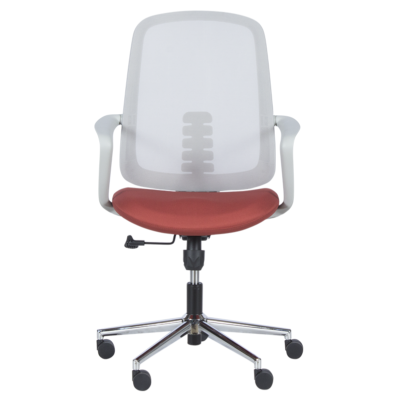 Работен офис стол Carmen 7063 - сив-червен