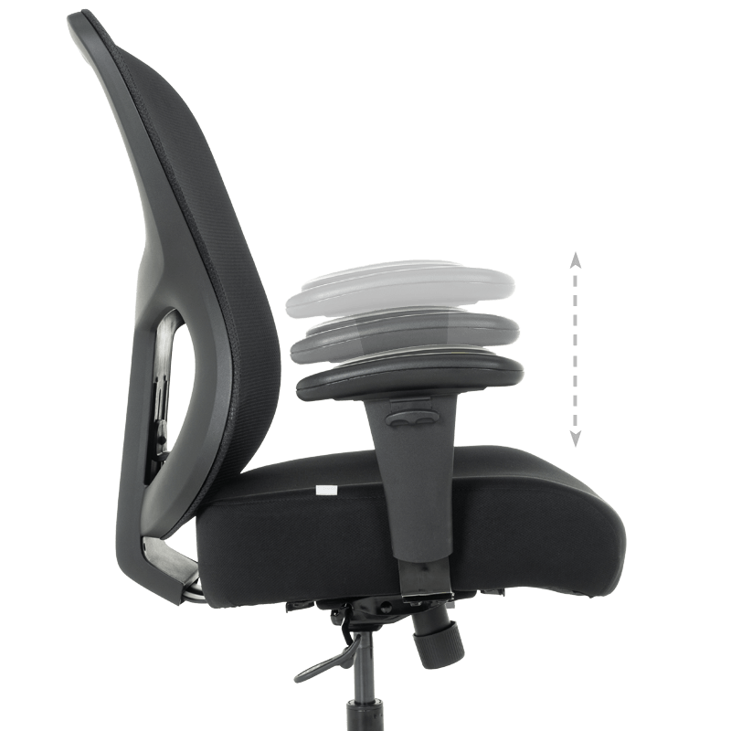 Президентски офис стол ALES - черен