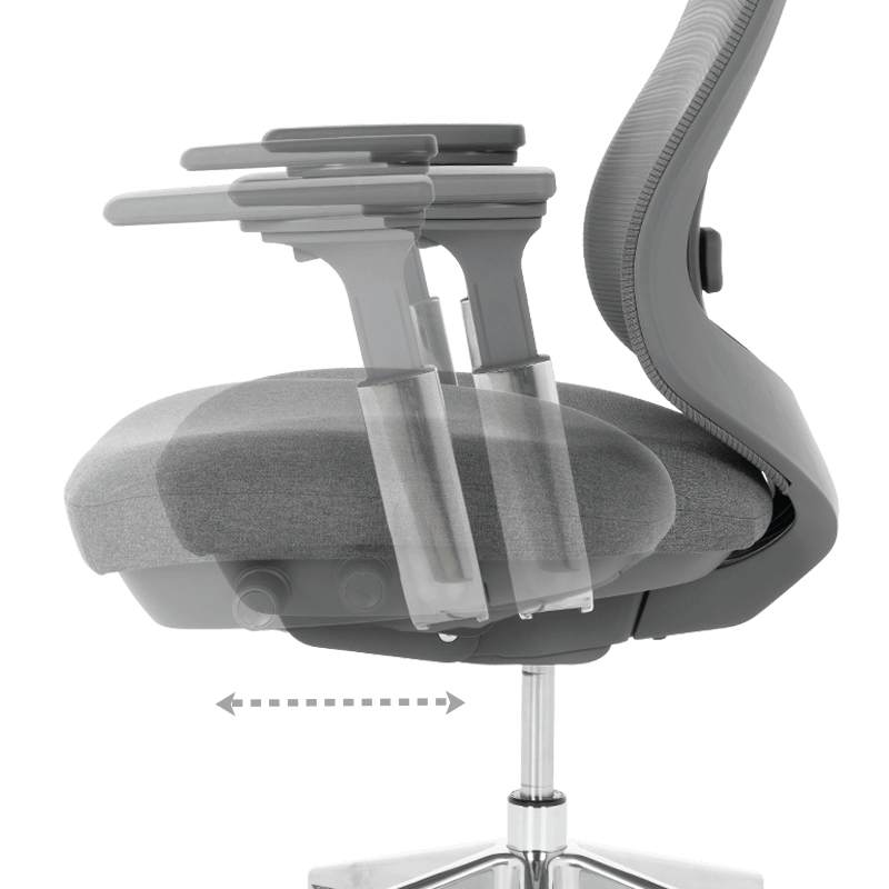 Ергономичен стол BADEN - сив