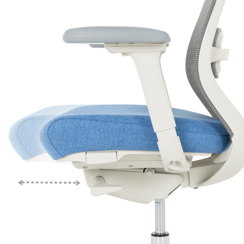 Ергономичен стол GLAND - син-сив