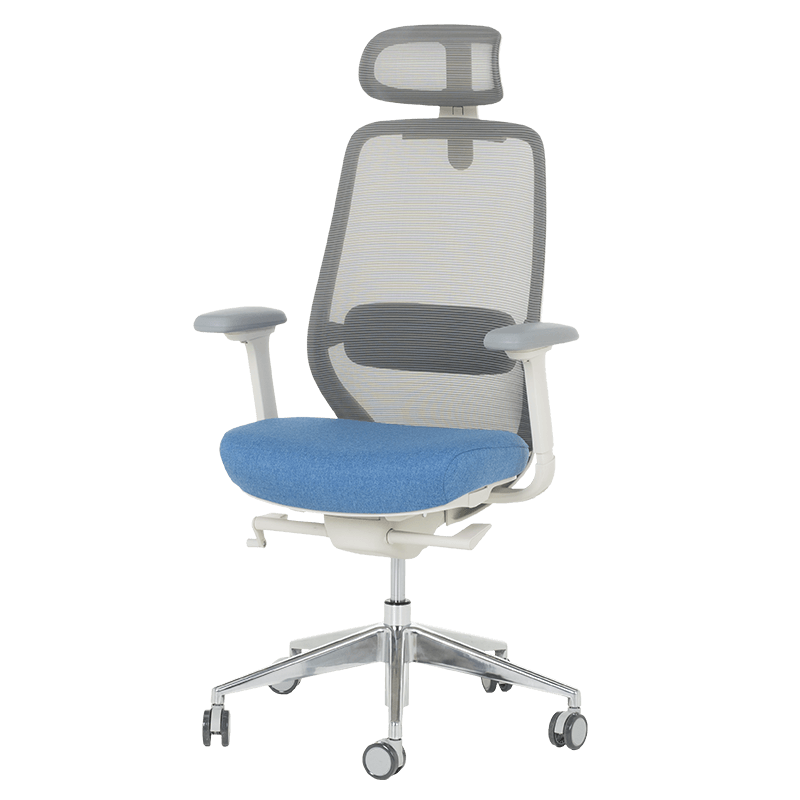 Ергономичен стол GLAND - син-сив