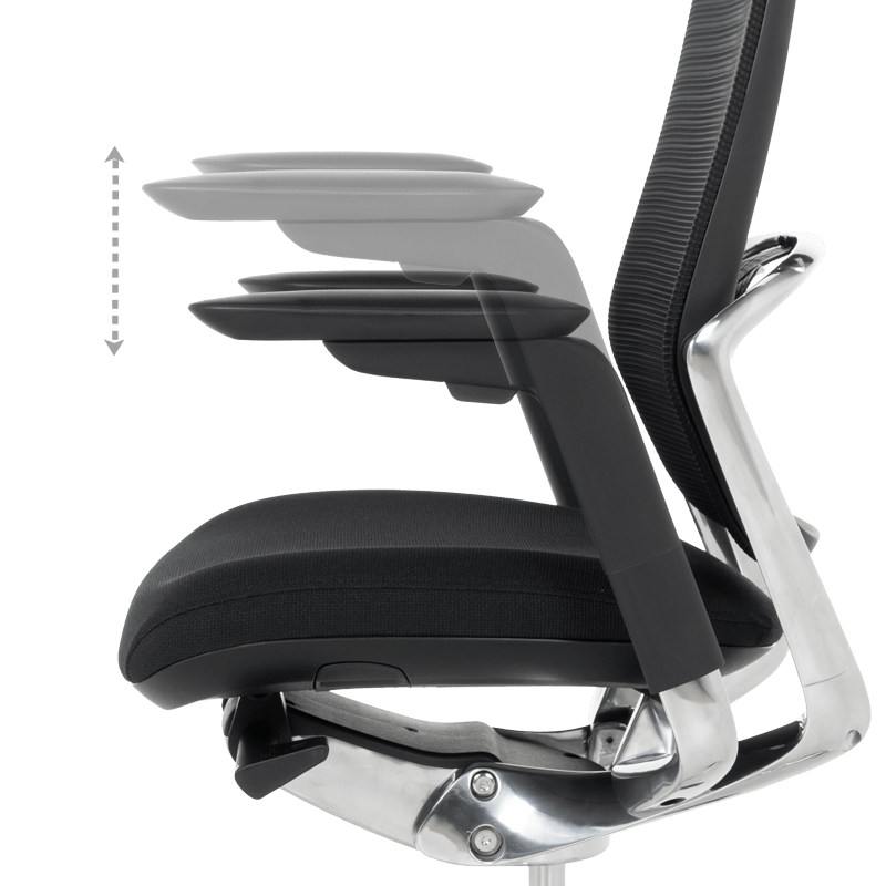 Ергономичен стол VAUD - черен