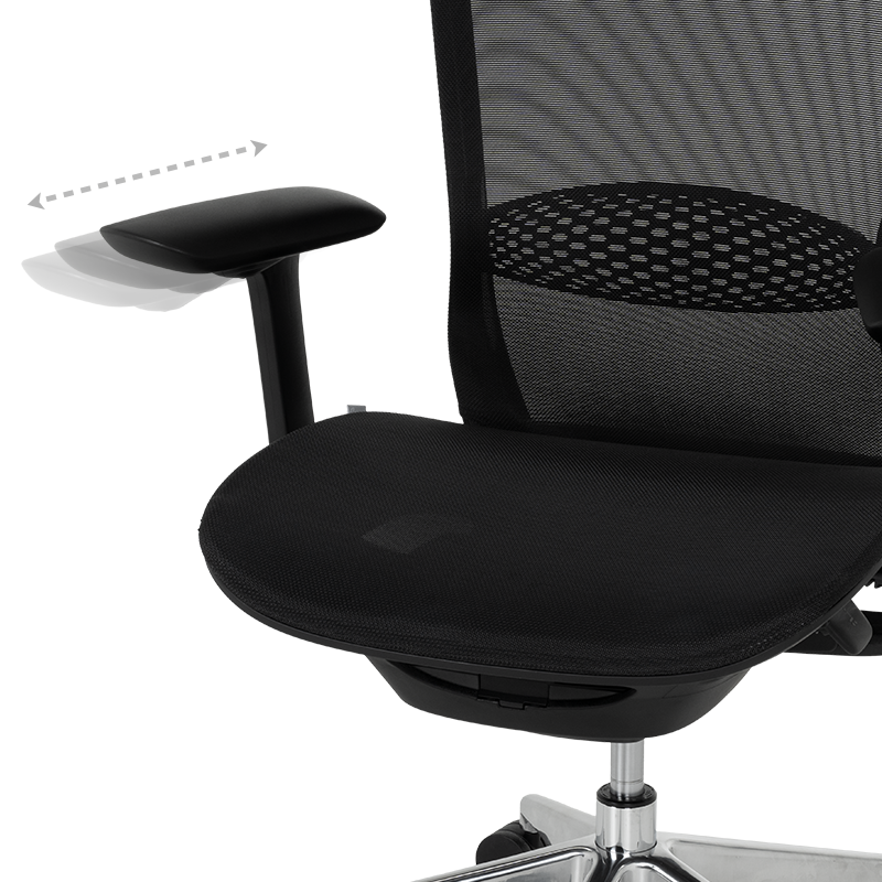 Ергономичен стол STANS - черен