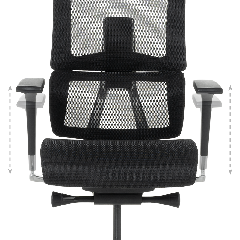 Ергономичен стол FRANCA - черен