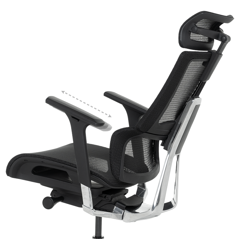 Ергономичен стол FRANCA - черен