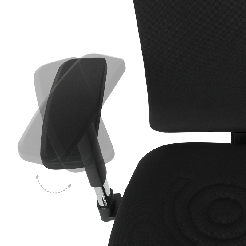 Ергономичен стол COTIA - черен